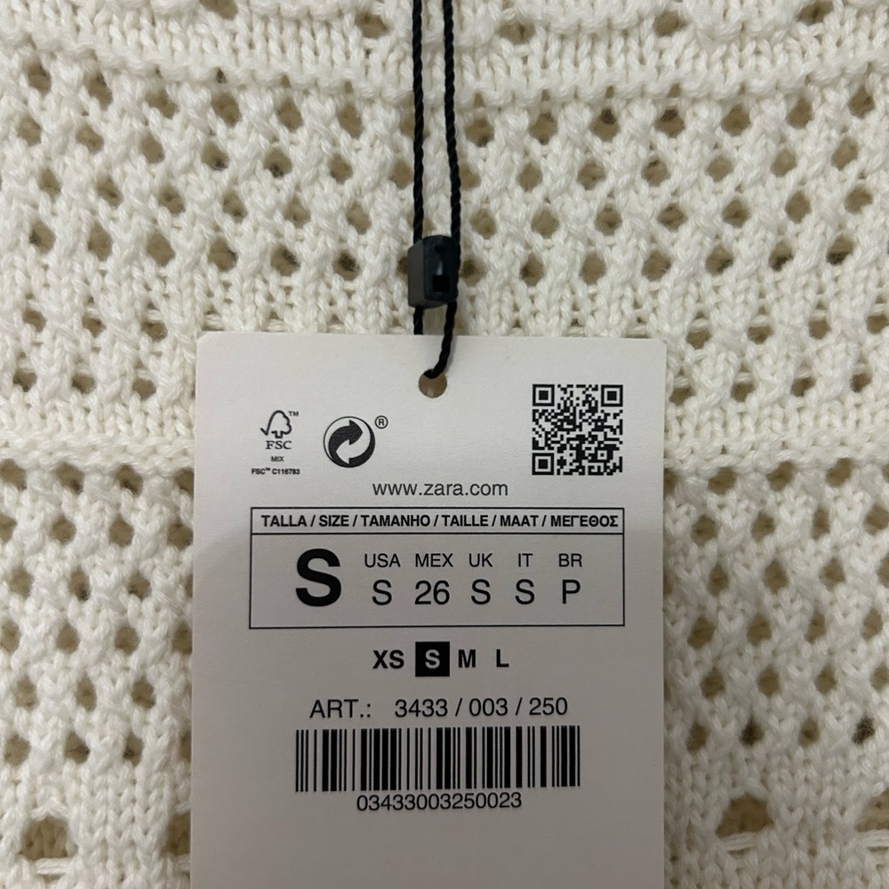 Zara crochet dress brand new